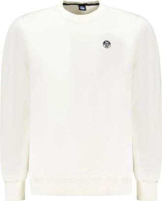 North Sails Crew Neck Sweatshirt Klassieke Pasvorm - Heren - Sweatshirts - Wit - S - Katoen - Hoodies & sweatvesten