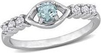 Delmar Sky Blue Topaz & White Sapphire Ring at Nordstrom Rack, Size 8