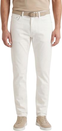 Pierre Cardin katoenen Pierre Cardin pantalon 5-pocket wit Lyon Tapered