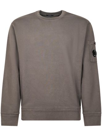 C.P. Company Cotton Diagonal Fleece Crewneck Sweatshirt