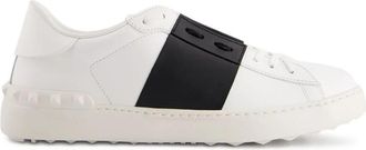 Valentino Garavani Open Leather Sneaker - Heren - Sneakers - Wit - 43 EU - Leer - Schoenen