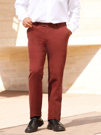 Br&uuml;hl Webhose BR&Uuml;HL, Herren, Gr. 24, Unterbauchgr&ouml;ssen, rot (rotbraun), 98% Baumwolle, 2% Elasthan, unifarben, Hosen Webhose