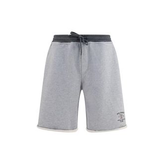Brunello Cucinelli Gray Cotton Bermuda Mens Shorts