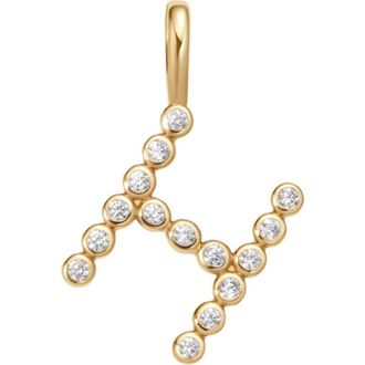 Made by Mary CZ Poppy Charm in Gold Vermeil Initial H at Nordstrom