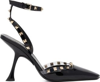 Valentino Garavani Enkelband Sandalen met Zebra Print - Dames - Pumps - Zwart - 36 EU - Schoenen