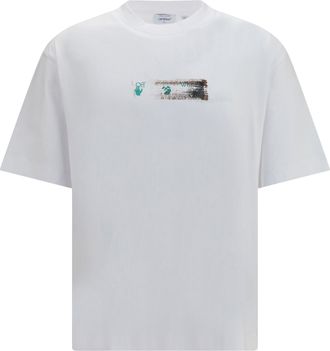 Off-white Mens T-Shirt Narciso White Cotton T-Shirts And Polos