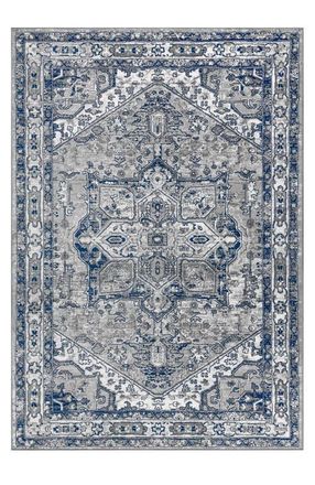 Jonathan Y Designs Modern Persian Vintage Medallion Area Rug in Light Gray/navy at Nordstrom, Size 3Ft 0In X 5Ft 0In