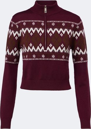 Perfect Moment Fair Isle wool half-zip sweater