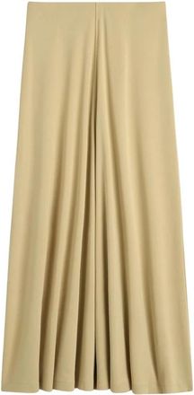 Toteme Flared Jersey Skirt - female - Tot&ecirc;Me - Wide Trousers - Beige - S - Trousers