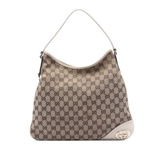 Gucci Pre-owned Gucci GG Canvas New Britt Hobo Ladies 6PM1ZWCVXDFPR3P6