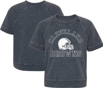 Outerstuff Girls Juniors Heather Charcoal Cleveland Browns Cheer Squad Raglan T-Shirt at Nordstrom, Size X-Large