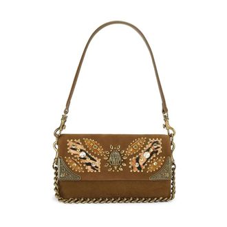 Kurt Geiger Sloane Soft schoudertas - Dames - Tassen - Bruin - Maat: ONE Size Leer