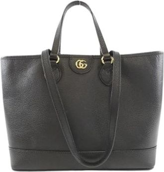 Gucci Pre-owned Leren Handtas - Dames - Vintage Shopper - Zwart - ONE Size - Leer - Vintage