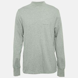 Aim&eacute; Leon Dore Aime Leon Dore Grey Cotton Knit Sweatshirt S