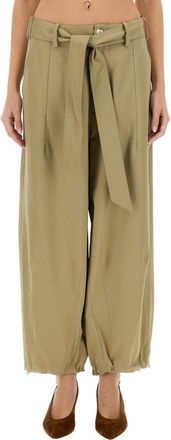 Alysi Relaxed Fit Belted Pants