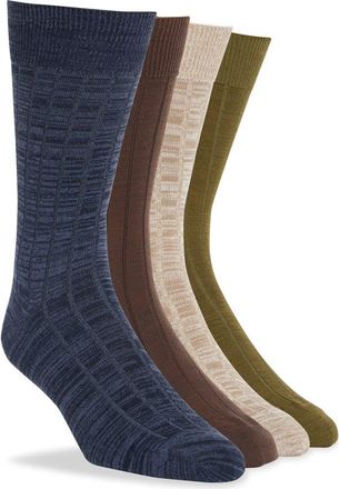 Nordstrom Rack Ultrasoft 5-Pack Ribbed Dress Socks in Essential Neutral at Nordstrom Rack, Size Regular