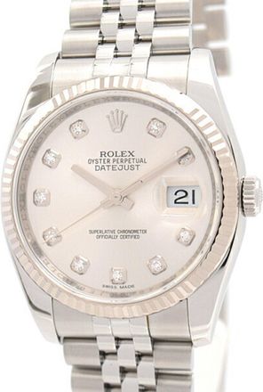 Rolex Datejust Stainless Steel gold (18K) Wristwatch (Pre-Owned)