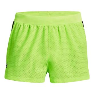Under Armour Launch Split 3 inch Running Shorts Neon Green 1377813-369