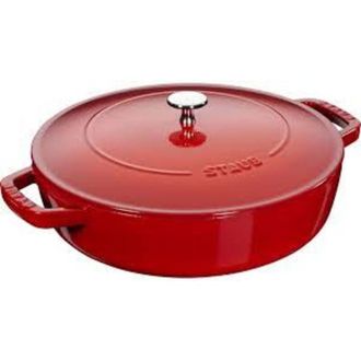 Staub Sauteuse Chistera en Fonte, &Oslash; 28 cm, 3,7 L, Cerise