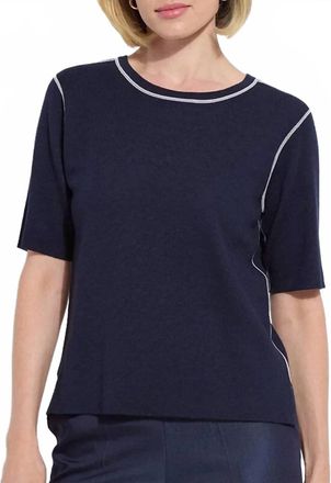 Lyss&eacute; Odessa Reversible Tee In Navy/grey