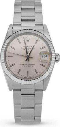 Rolex Pre-owned Rolex Datejust Automatic Silver Dial Ladies Watch 68274 SSO