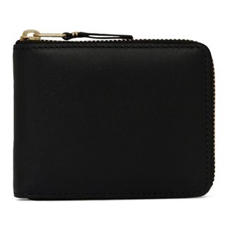Comme Des Gar&ccedil;ons Accessoires, unisex, Zwart, ONE Size, Leer, Classic Leather Line Wallet
