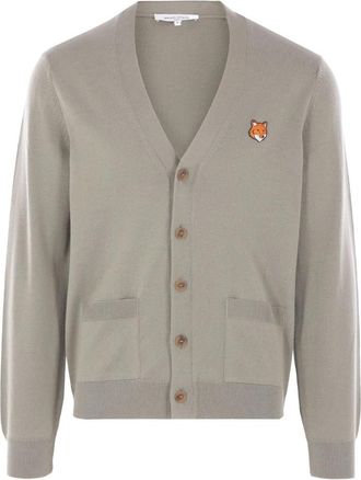 Maison Kitsun&eacute; Fox-head Patch Pocket Cardigan