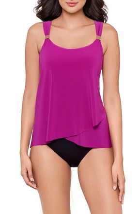 Miraclesuit Razzle Dazzle Underwire Tankini Top in Framboise Pink at Nordstrom, Size 10Dd