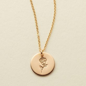 Made by Mary June Birth Flower Necklace