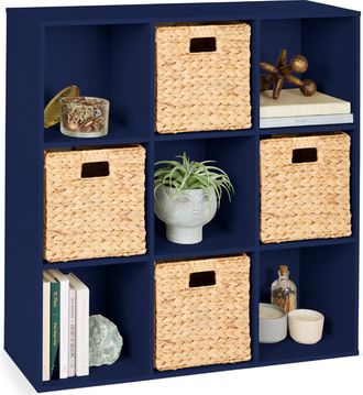 Best Choice Products 9-Cube Bookshelf, 13.5in Display Storage System, Organizer w/ Removable Back Panels