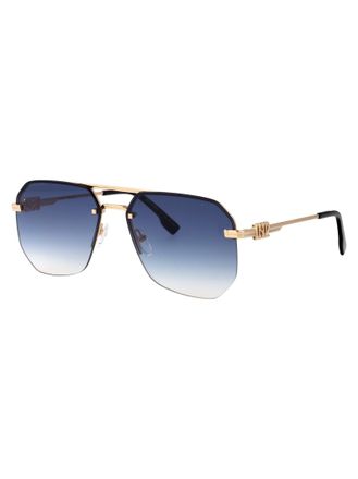 Dsquared2 Mens Sunglasses D20103-S Gold-Blue Metal Gold/blue