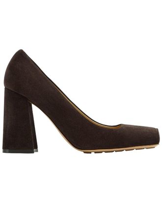 Bottega Veneta Suede Tower Leather Pump