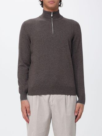 Brunello Cucinelli Slim Fit Half-Zip Cashmere Turtleneck Jumper