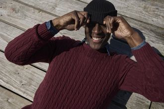 Man's World Rundhalspullover