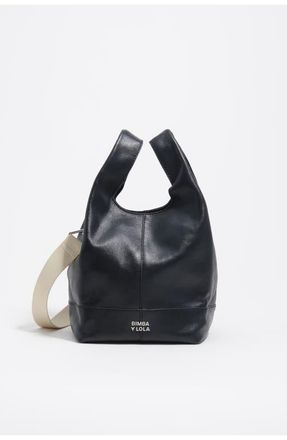 Bimba & Lola Medium Leather Tote Bag in Petrol at Nordstrom
