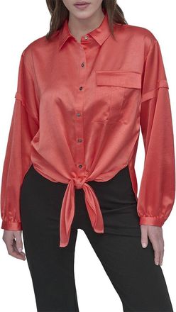 DKNY Dkny Front Tie Top