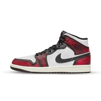 Nike Jordan 1 Mid SE Wear-Away Chicago - unisex - Sport - Veelkleurig - Maat: 41 EU Leer