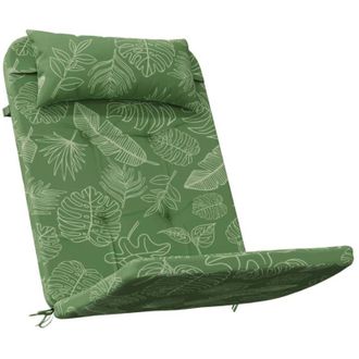 vidaXL Cojines Para Silla Adirondack 2 Uds Tela Oxford Estampado Hojas Vidaxl