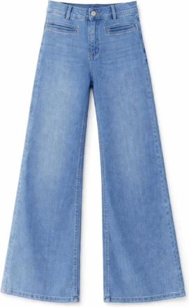 Liu Jo Wide Jeans, female, Blue, Size: L Wide Jeans