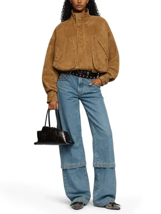 The Attico Regular Fit Cotton Jeans - Blue