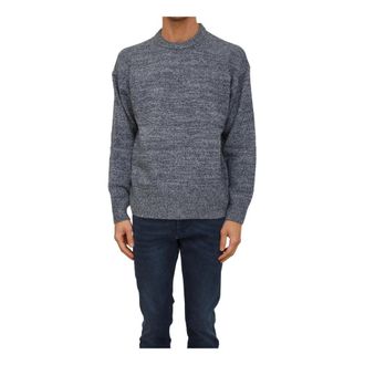HUGO BOSS Truien & Vesten, Heren, Blauw, M, Wol, C-Hercole Ronde Hals Trui