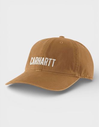 Carhartt Work in Progress Mens Carhartt Embroidered Logo Cap Tan White - Size: O/S