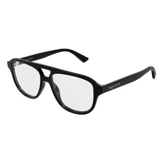 Alexander McQueen Am0574O Aviator Frame - unisex - Accessoires - Zwart - Maat: 54 MM