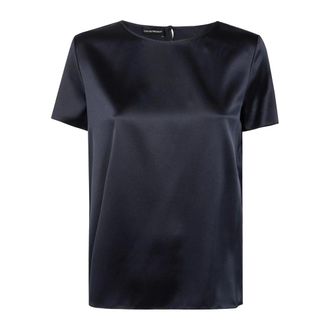 Emporio Armani Mujer, Camisetas, Azul, Talla: S