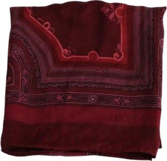 Louis Vuitton Pre-owned Scarves, female, Red, Size: ONE SIZE Pre-owned Carr&eacute; Femme
