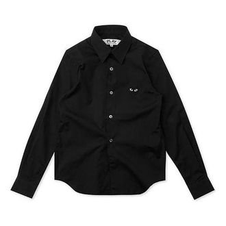 Comme Des Garçons Black Emblem Button Down Black AZ-B004-051-1