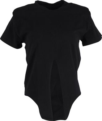 Isabel Marant Isabel Marant Pre-owned Womens Front Tie T-Shirt in Black Cotton - Size X-Small