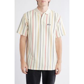 Icecream Archer Stripe Cotton Piqu&eacute; Polo in Antique White at Nordstrom, Size Xx-Large