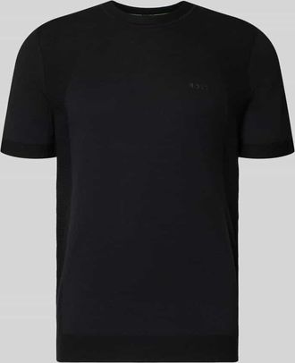 HUGO BOSS Regular Fit T-Shirt aus Baumwoll-Mix Modell MOMENTUM-LITE in Black, Gr&ouml;&szlig;e XXXL