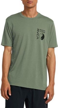 Rvca Balance Cobra Performance Graphic T-Shirt in Sage Leaf at Nordstrom Rack, Size Xx-Large